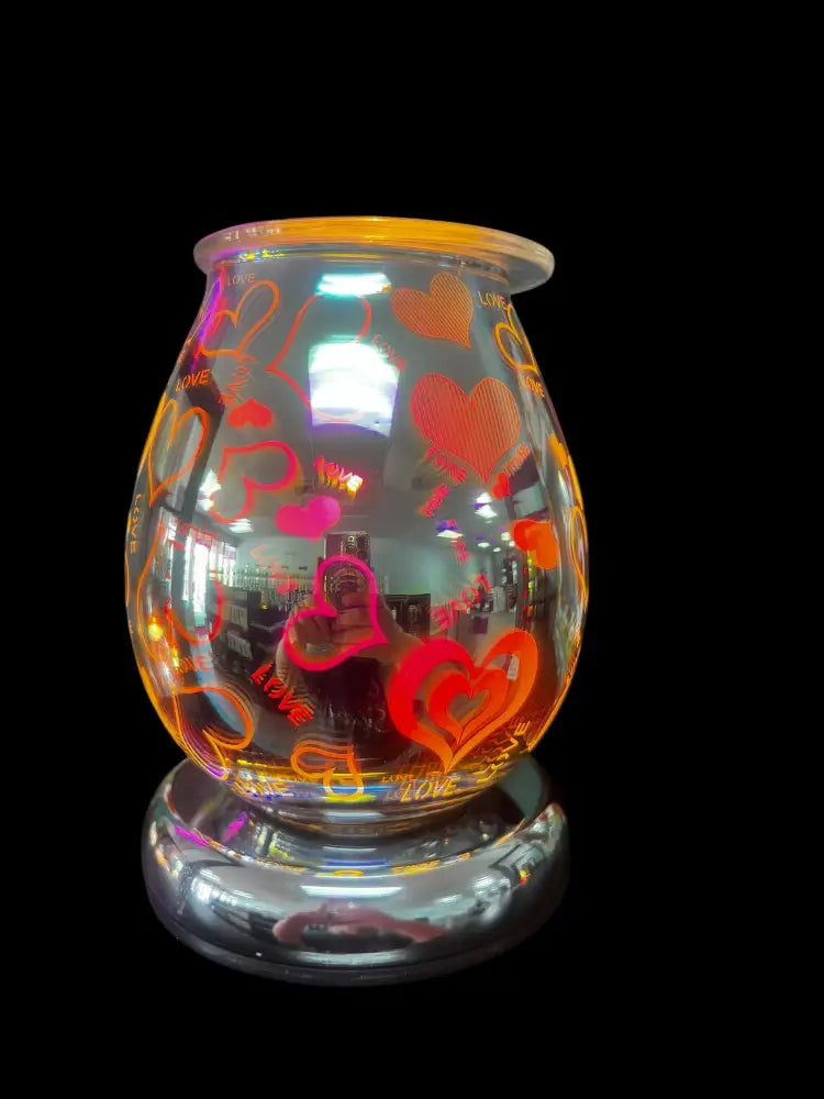 3d hearts love wax and oil warmer electric decorative