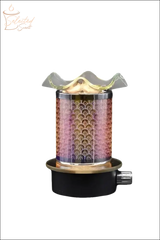 Selected Scent Electric Decorative Warmer with metallic patterned glass and black base