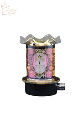 Selected Scent Electric Decorative Warmer with floral design and black base for home fragrance