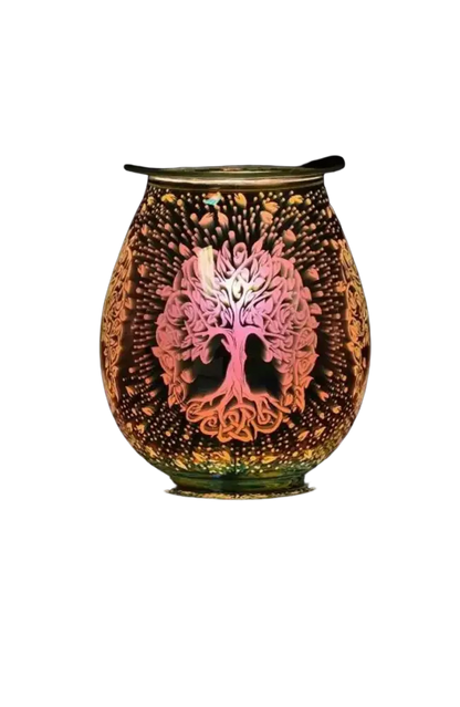 3d tree of life wax and oil warmer electric with dimmer wheel