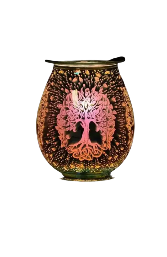 3d tree of life wax and oil warmer electric with dimmer wheel