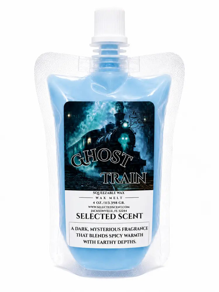 4 ounce squeezable all-natural long-lasting wax melts for home fragrance warmers - ghost train