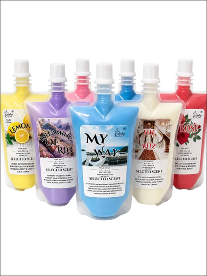 4 ounce squeezable all-natural long-lasting wax melts for home fragrance warmers