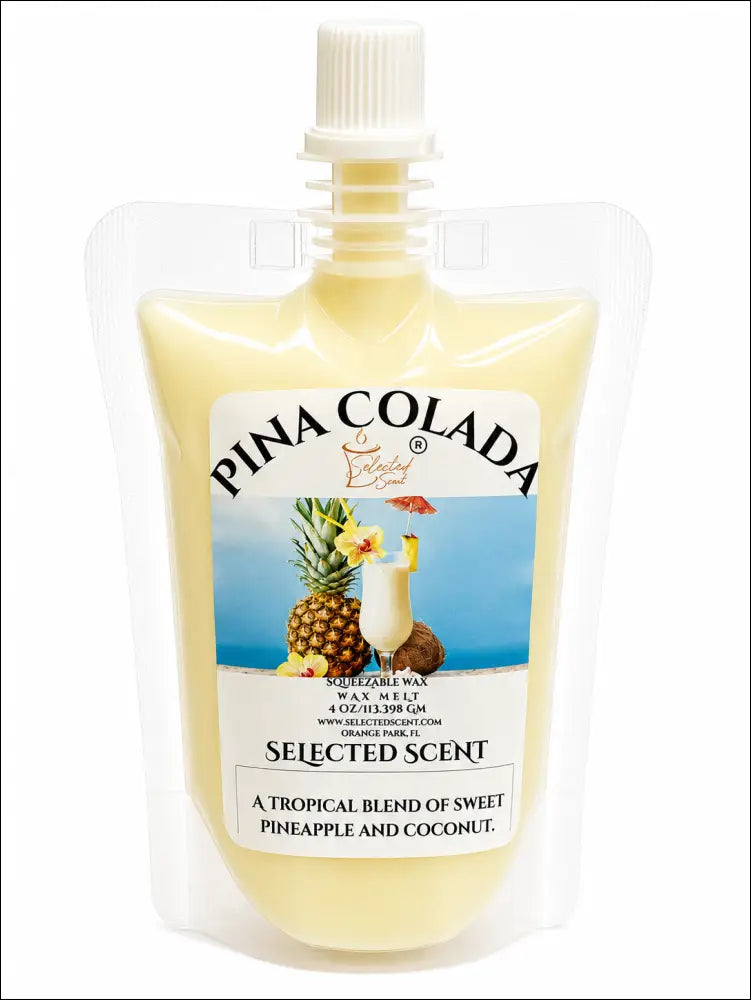 4 ounce squeezable all-natural long-lasting wax melts for home fragrance warmers - pina colada
