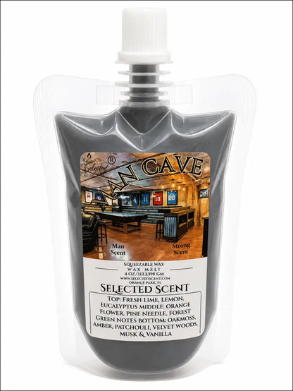 4 ounce squeezable all-natural long-lasting wax melts for home fragrance warmers - man cave