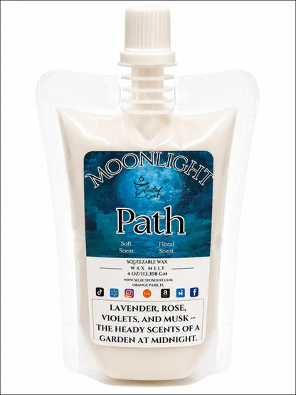 4 ounce squeezable all-natural long-lasting wax melts for home fragrance warmers - moonlight path