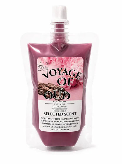4 ounce squeezable all-natural long-lasting wax melts for home fragrance warmers - voyage of oud