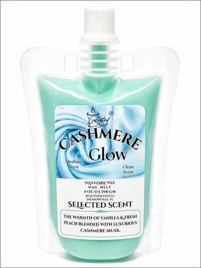 4 ounce squeezable all-natural long-lasting wax melts for home fragrance warmers - cashmere glow