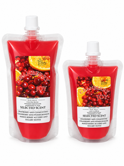 Cranberry Joy Squeezable Wax Melt | Holiday Wax Melts