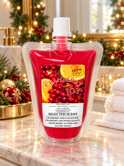 Cranberry Joy Squeezable Wax Melt | Holiday Wax Melts