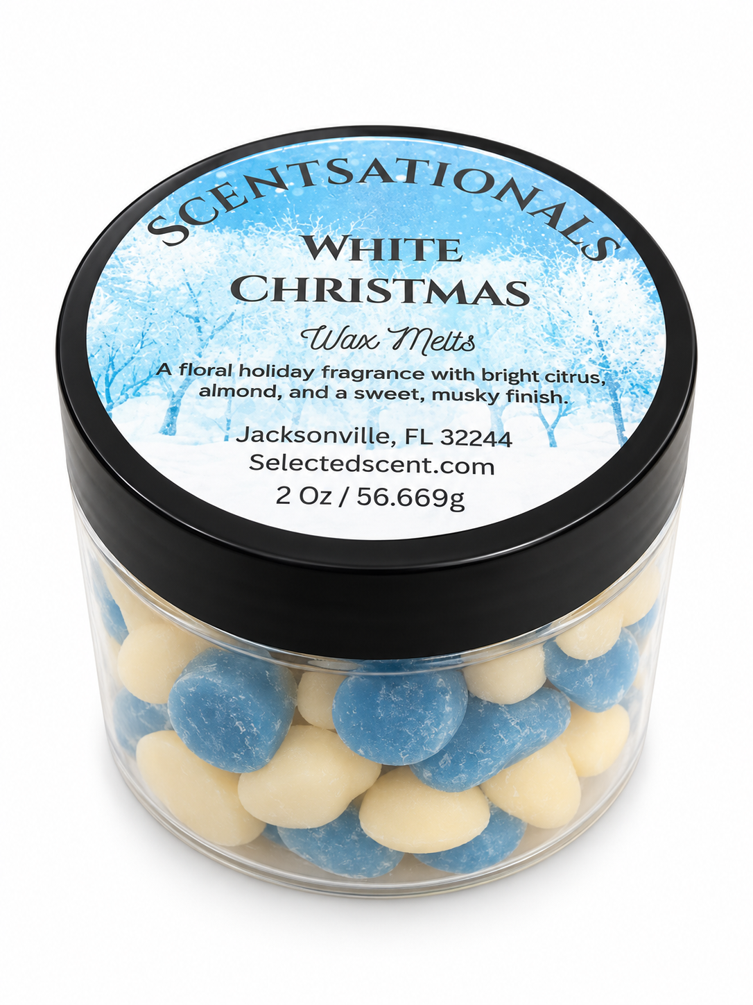 Scentsationals – White Christmas Wax Melts | Snowflakes & Dots