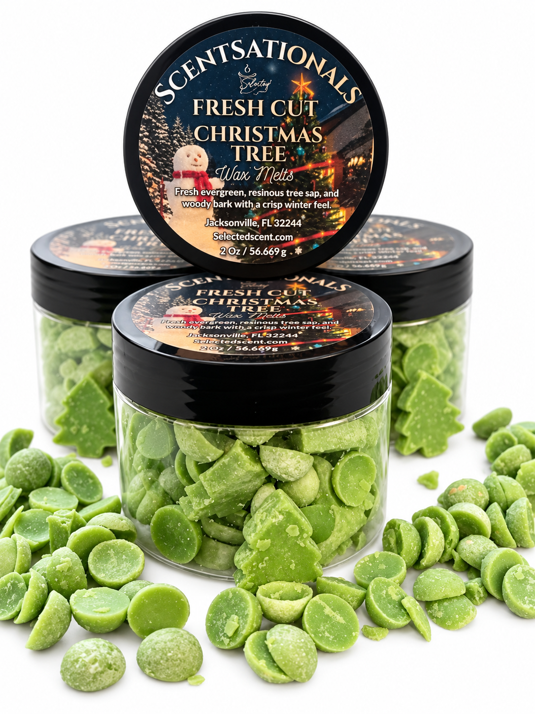 Scentsationals – Fresh Cut Christmas Tree Wax Melts | Trees & Dots