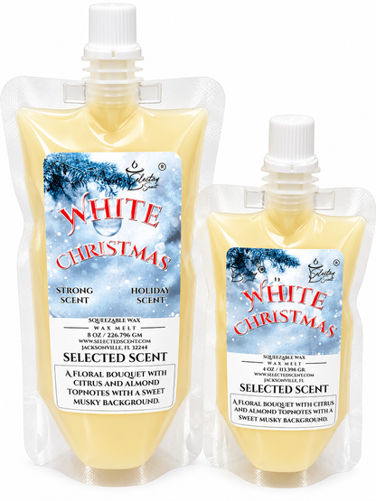 White Christmas Squeezable Wax Melt | Holiday Wax Melts