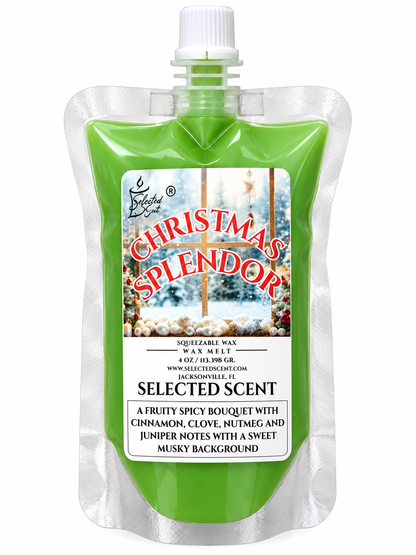 Christmas Splendor Squeezable Wax Melt | Holiday Wax Melts