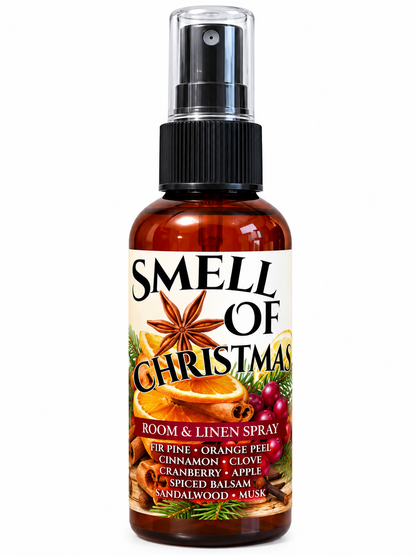 Smell of Christmas Room & Linen Spray | Warm Holiday Spice & Citrus