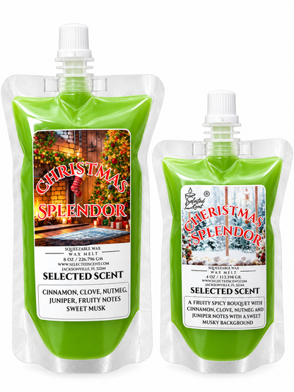 Christmas Splendor Squeezable Wax Melt | Holiday Wax Melts