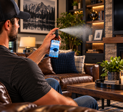 Black Ice Room & Linen Spray – Woody Musky Home Scent