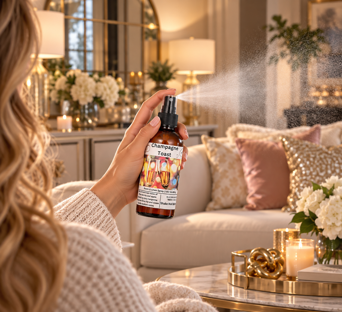 Champagne Toast Room And Linen Spray Luxury Mist