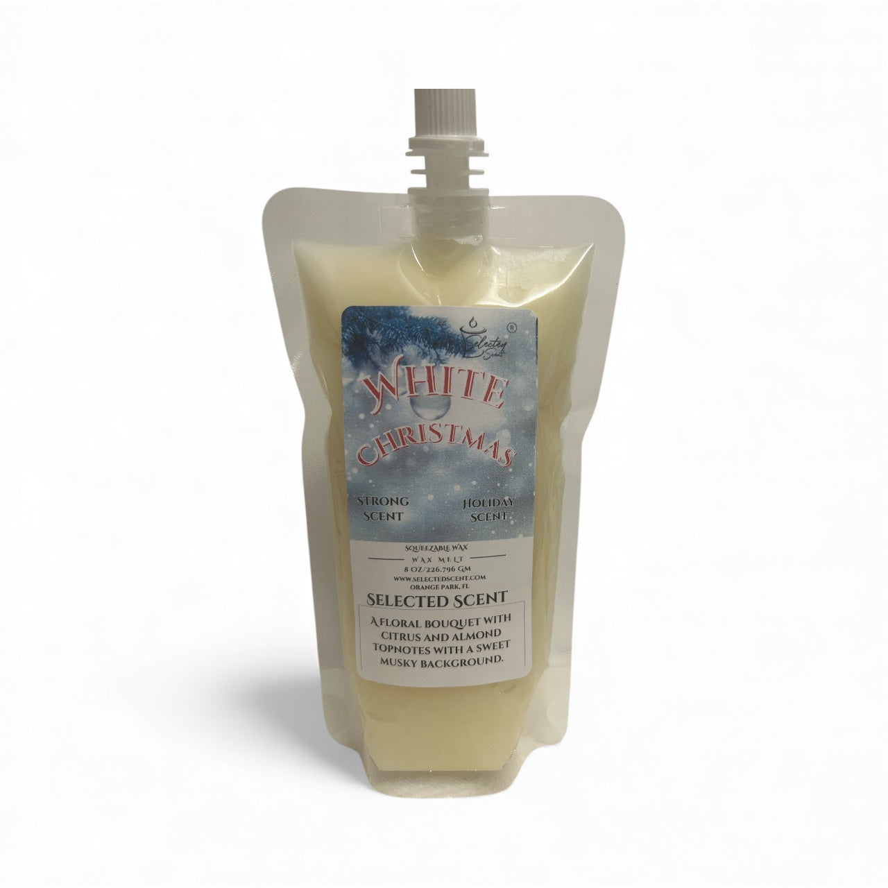 White Christmas Squeezable Wax Melt All Natural Wax Melts