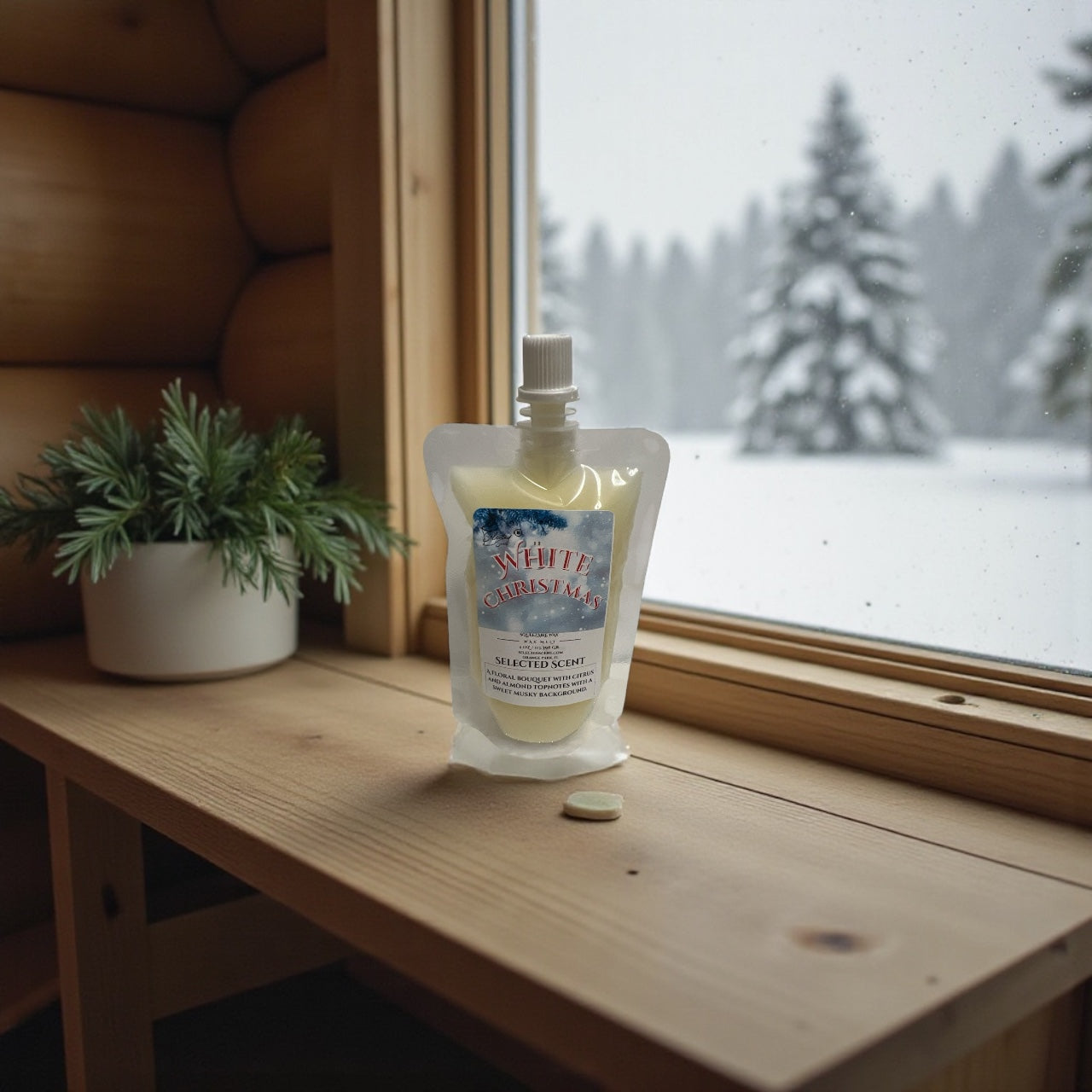 White Christmas Squeezable Wax Melt All Natural Wax Melts