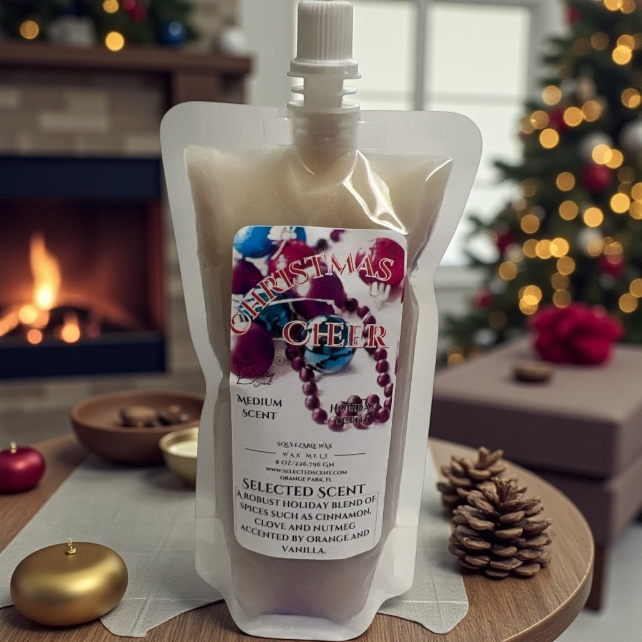 Christmas Cheer  Squeezable Wax Melt All Natural Wax Melts