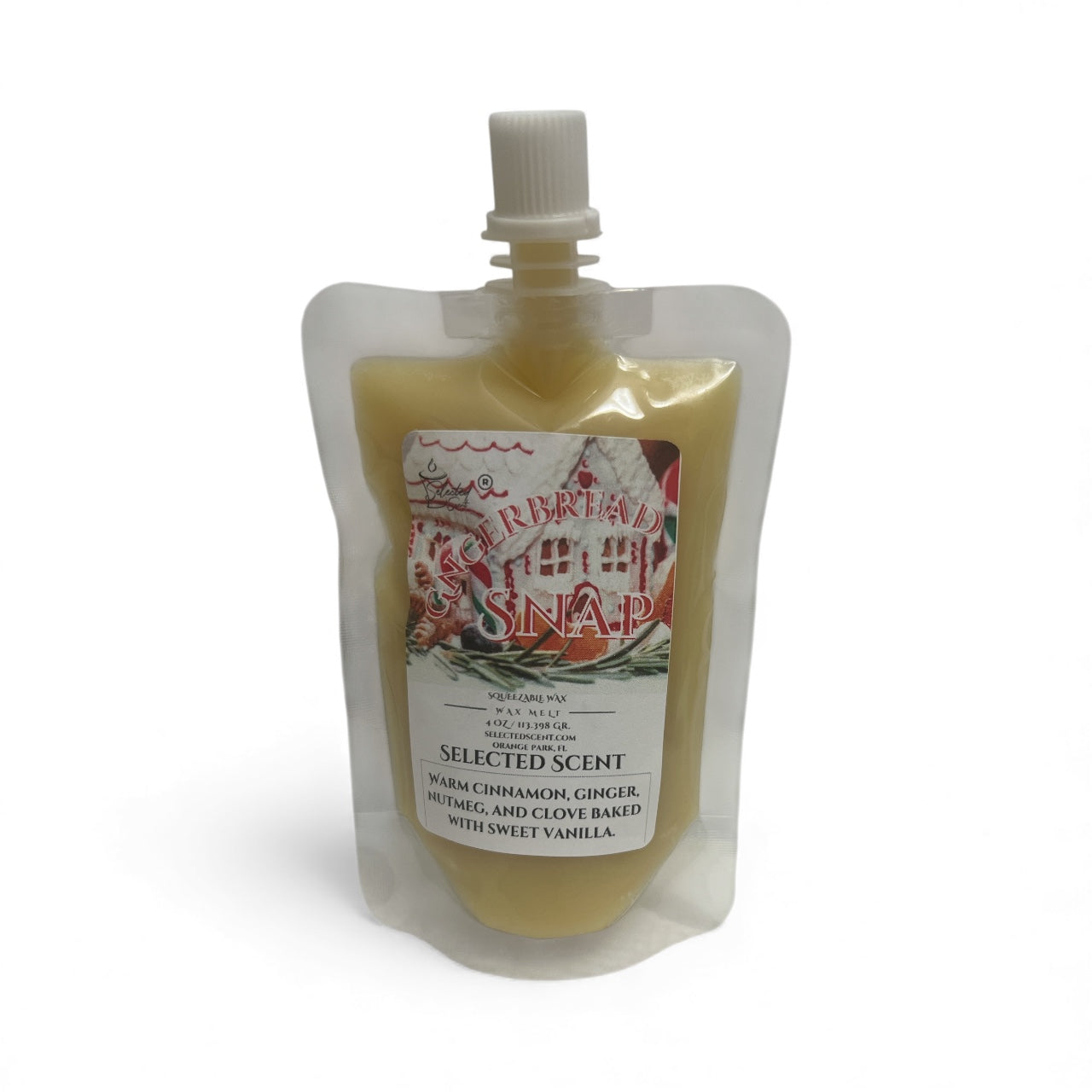 Gingerbread Snap Squeezable Wax Melt All Natural Wax Melts