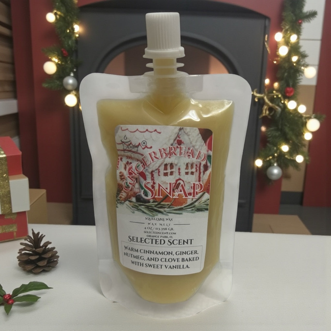 Gingerbread Snap Squeezable Wax Melt All Natural Wax Melts