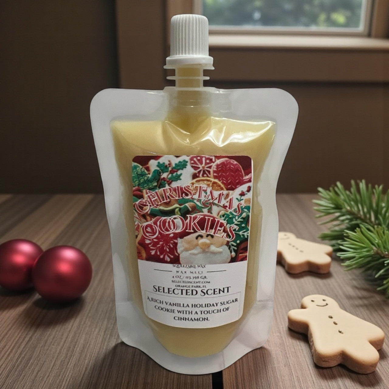 Christmas Cookie Squeezable Wax Melt All Natural Wax Melts