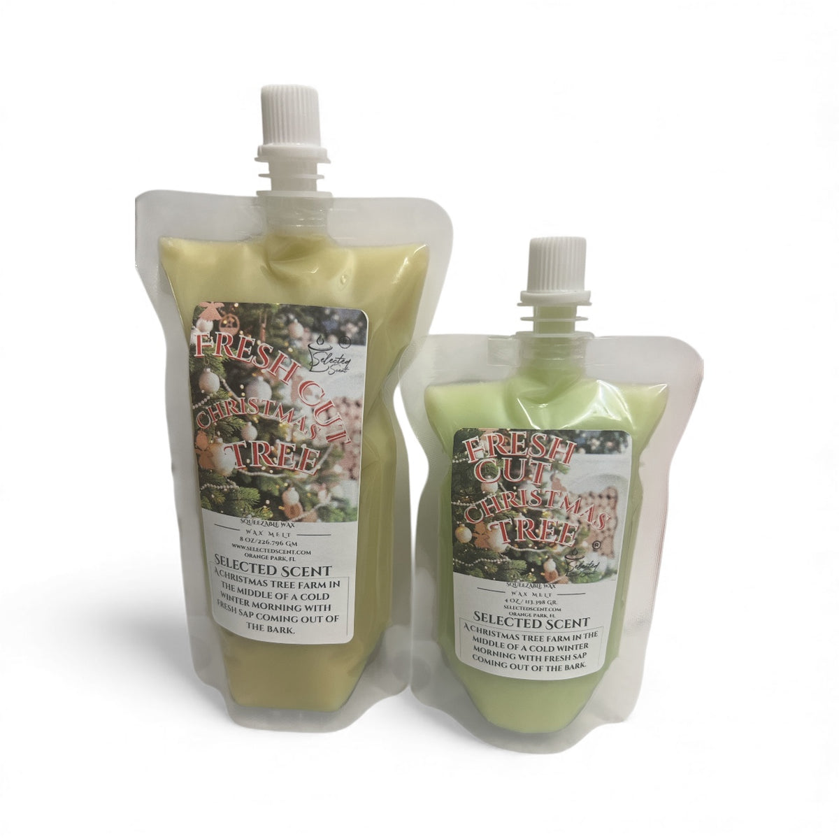 Fresh Cut Christmas Tree Squeezable Wax Melt All Natural Wax Melts