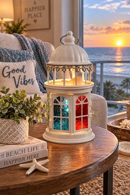 Gazebo, White Wax And Oil Warmer Electric Decorative Warmer PLUS 3 Pack Replacement Bulbs