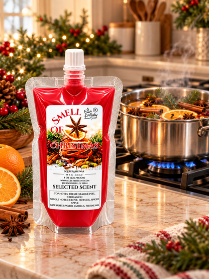 🎄 Smell of Christmas Squeezable Wax Melts – Warm Cinnamon, Spiced Apple & Holiday Fragrance | Selected Scent