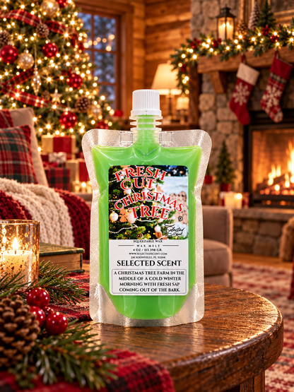 Fresh Cut Christmas Tree Squeezable Wax Melt | Holiday Wax Melts
