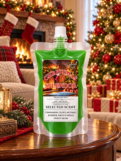 Christmas Splendor Squeezable Wax Melt | Holiday Wax Melts