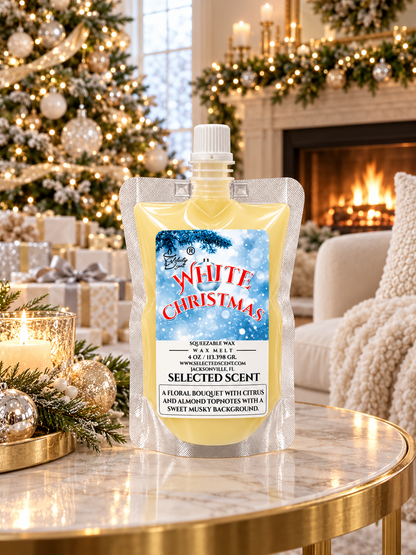 White Christmas Squeezable Wax Melt | Holiday Wax Melts