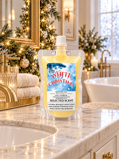 White Christmas Squeezable Wax Melt | Holiday Wax Melts