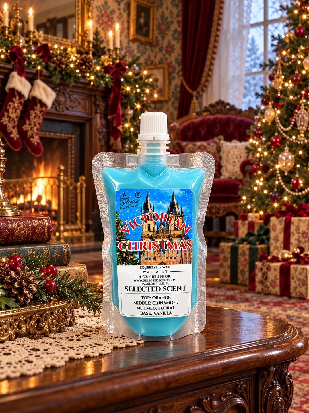 Victorian Christmas Squeezable Wax Melt | Holiday Wax Melts