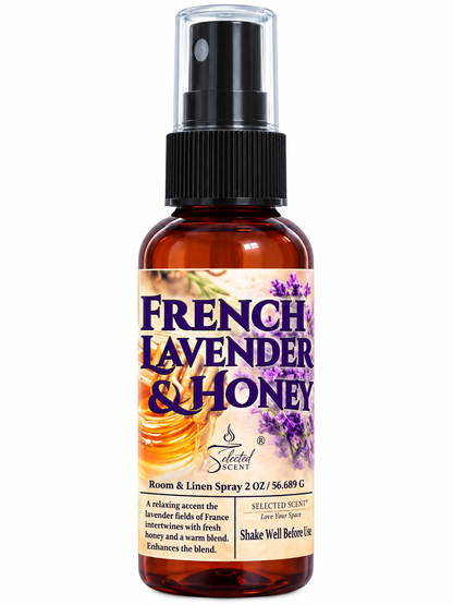 French Lavender & Honey Room & Linen Spray – Natural Long-Lasting Scent