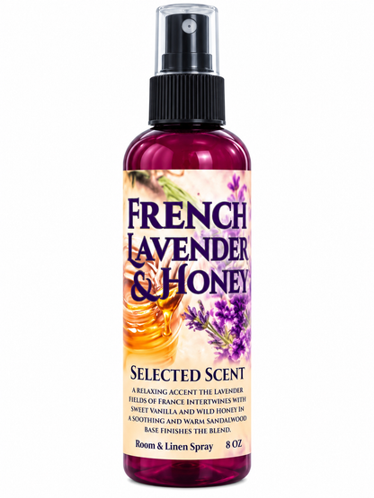 French Lavender & Honey Room & Linen Spray – Natural Long-Lasting Scent