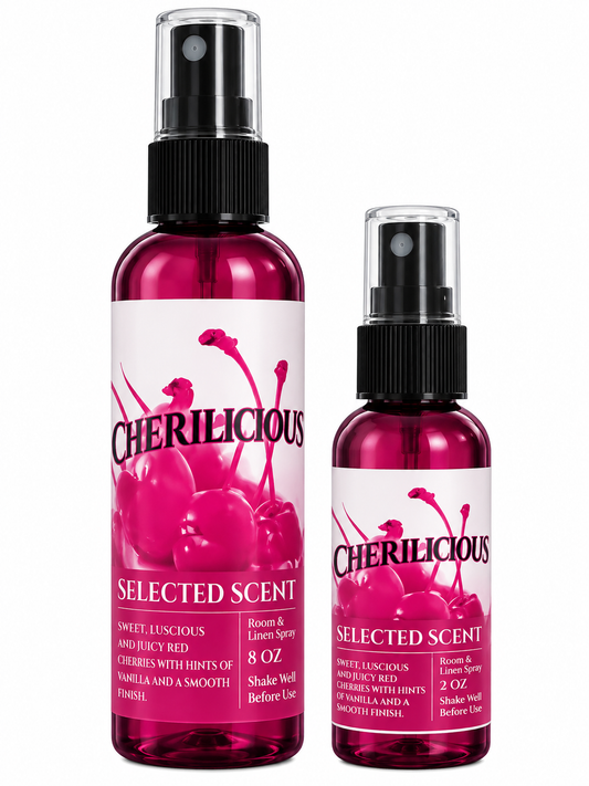 Cherilicious Room & Linen Spray – Natural Long-Lasting Scent