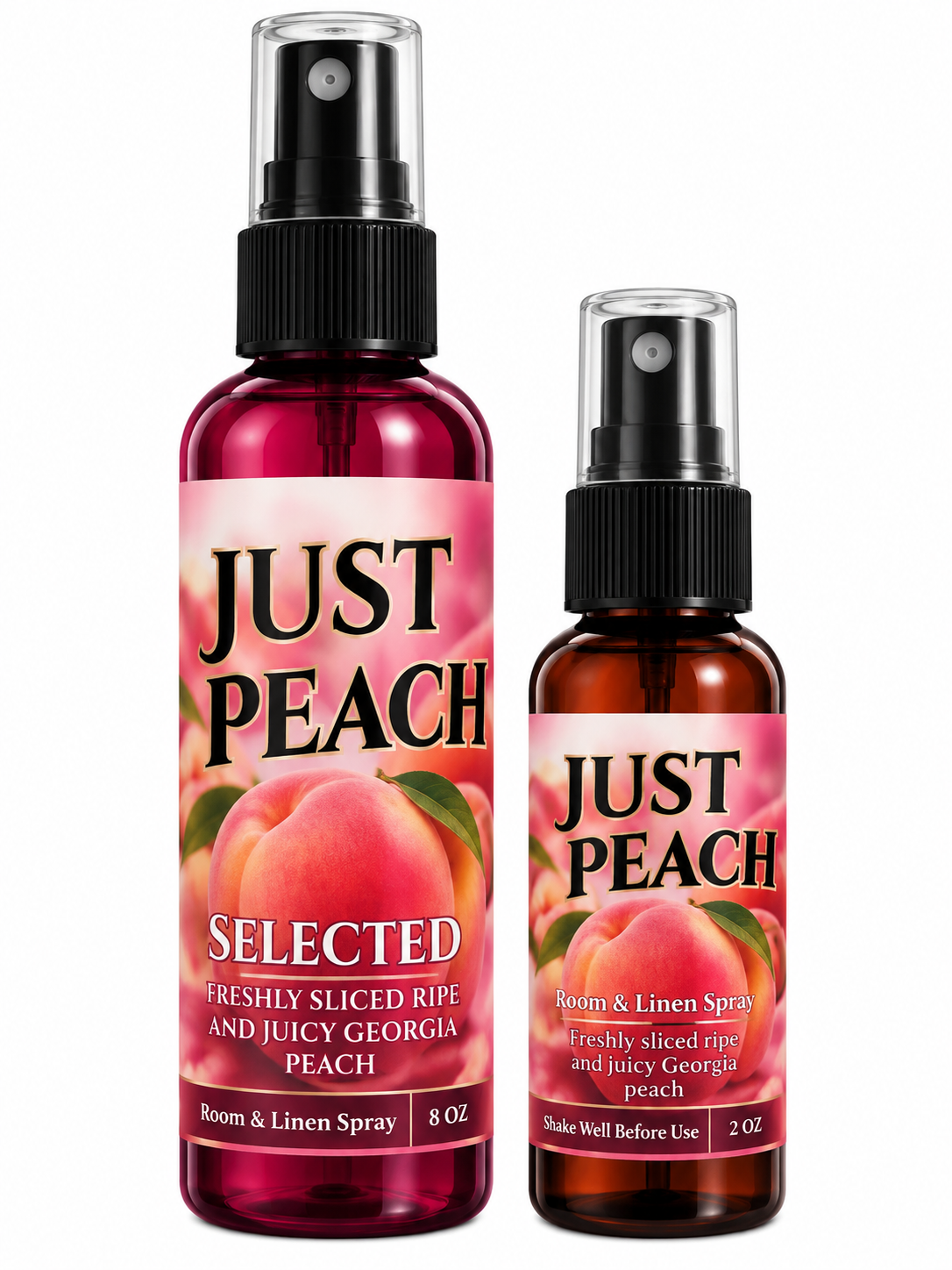 Just Peachy Room & Linen Spray – Natural Long-Lasting Scent