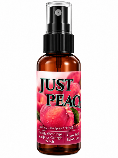 Just Peachy Room & Linen Spray – Natural Long-Lasting Scent