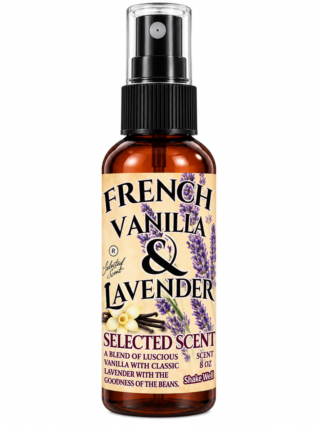 French Vanilla and Lavender Room & Linen Spray – Natural Long-Lasting Scent
