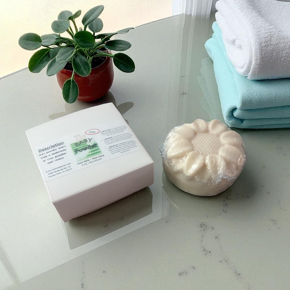 Baby Powder Goat And Aloe Soap Soft Luxurious And Fragrant