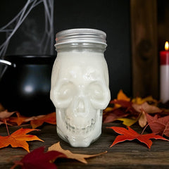 Apple Cider Donut 16 Oz Skull Shaped Fragrance Candle