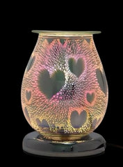 3D Hearts, Red Wax And Oil Warmer Electric Decorative Warmer