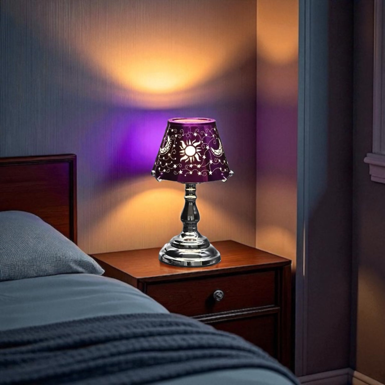 Sky Signs, Purple Wax And Oil Warmer Electric Decorative Warmer
