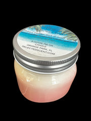 Vacation Bum 8 Oz Candle Chilling On The Beach