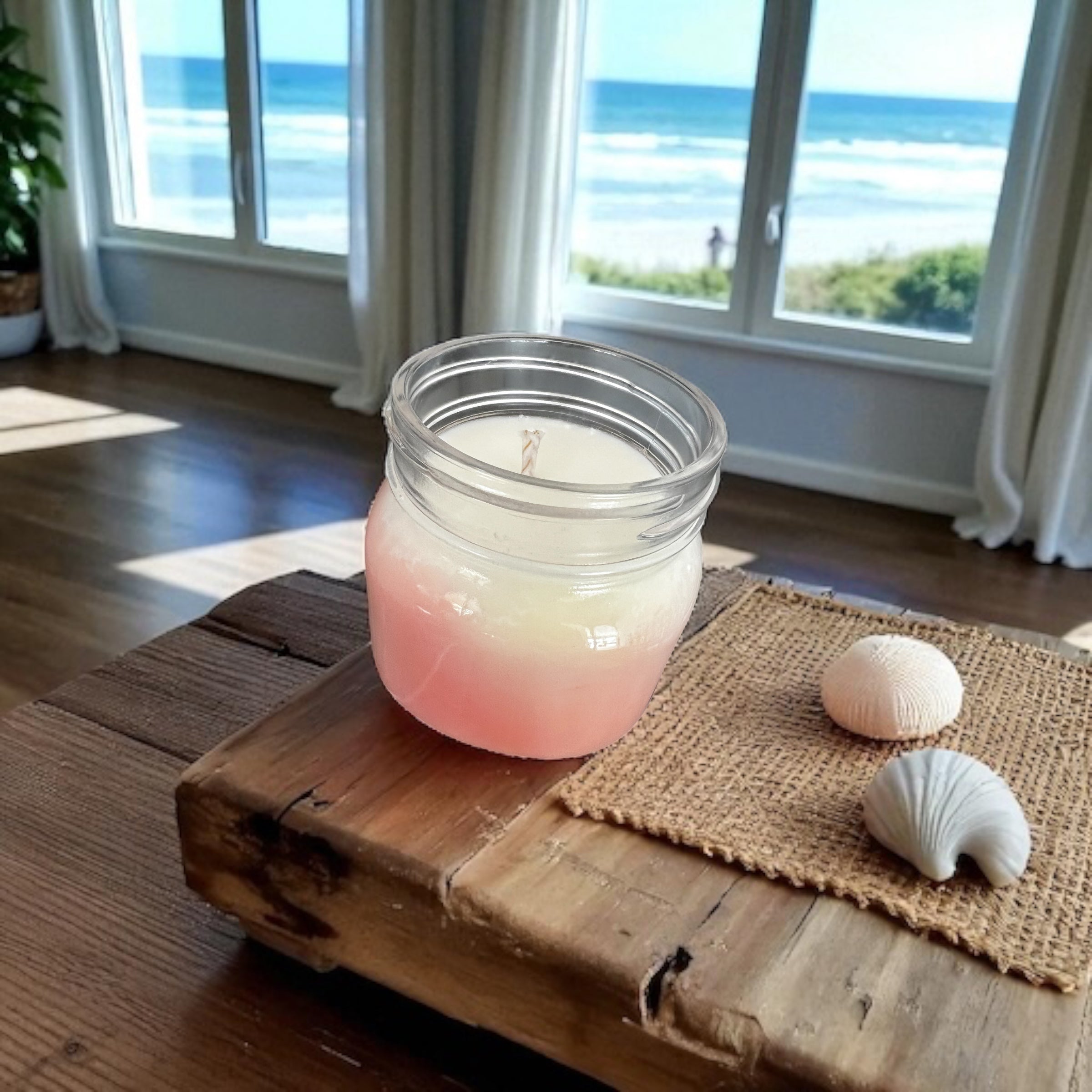 Vacation Bum 8 Oz Candle Chilling On The Beach