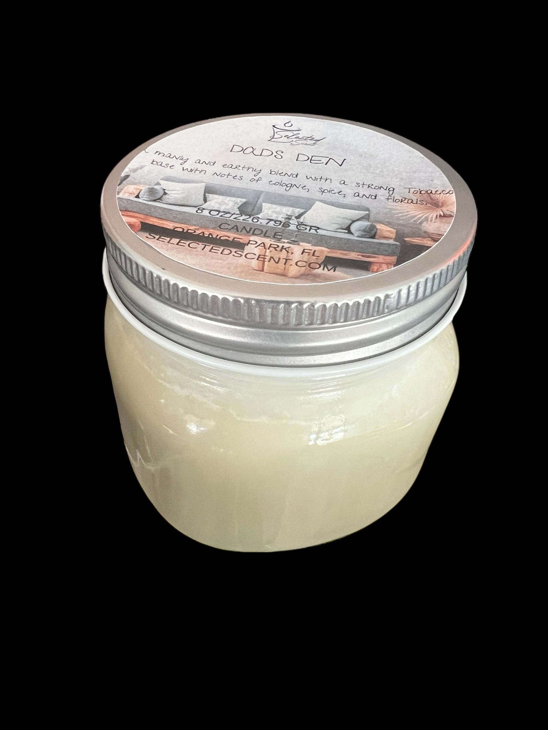 Dad's Den 8 Oz Candle All Natural Masculine