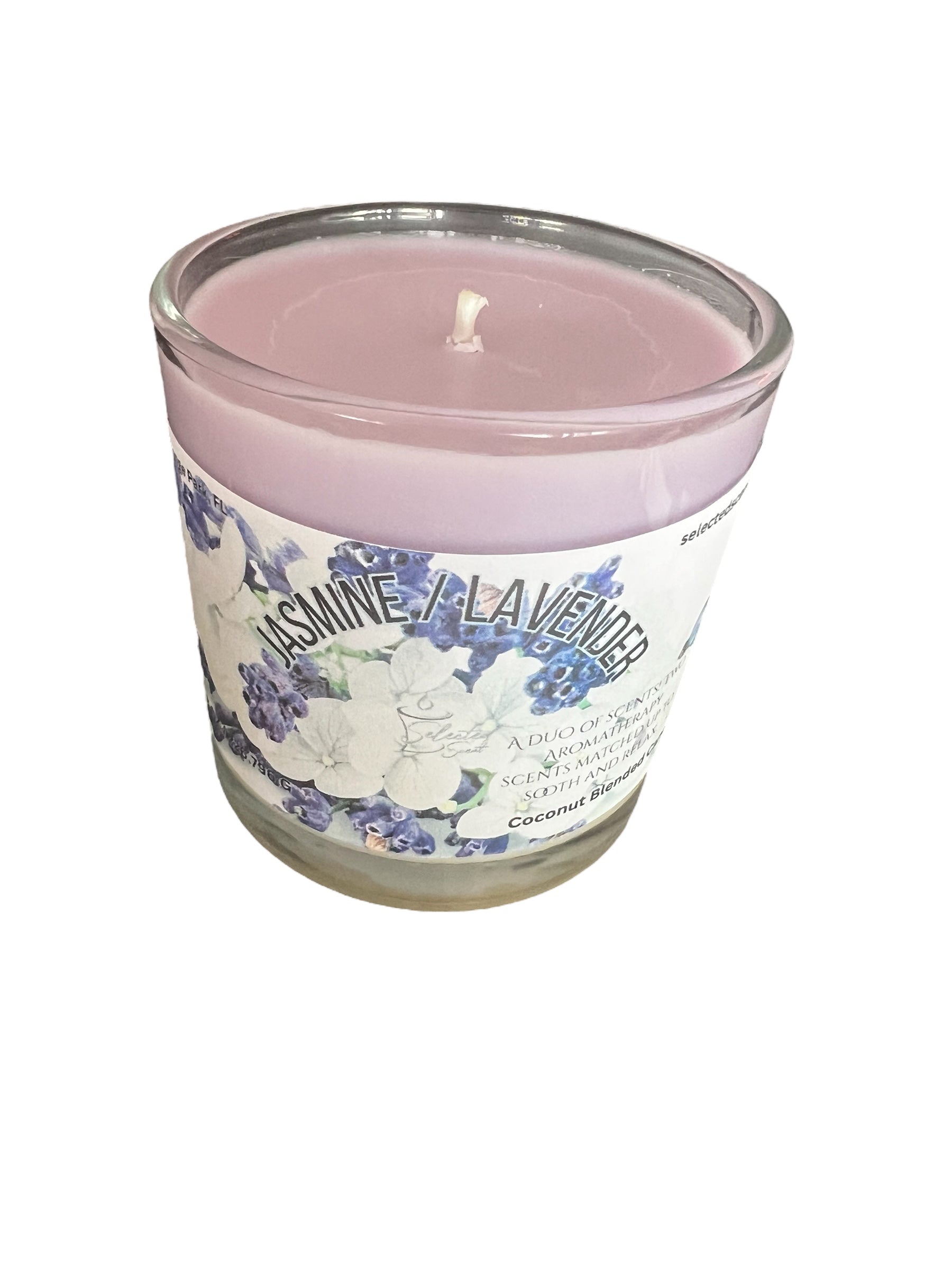 Jasmine And Lavender 8 Oz Candle Duo Scented Aromatherapy
